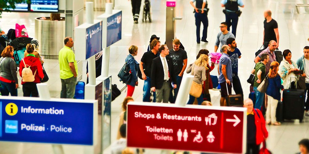 Verspätungen-Check-in-Schalter